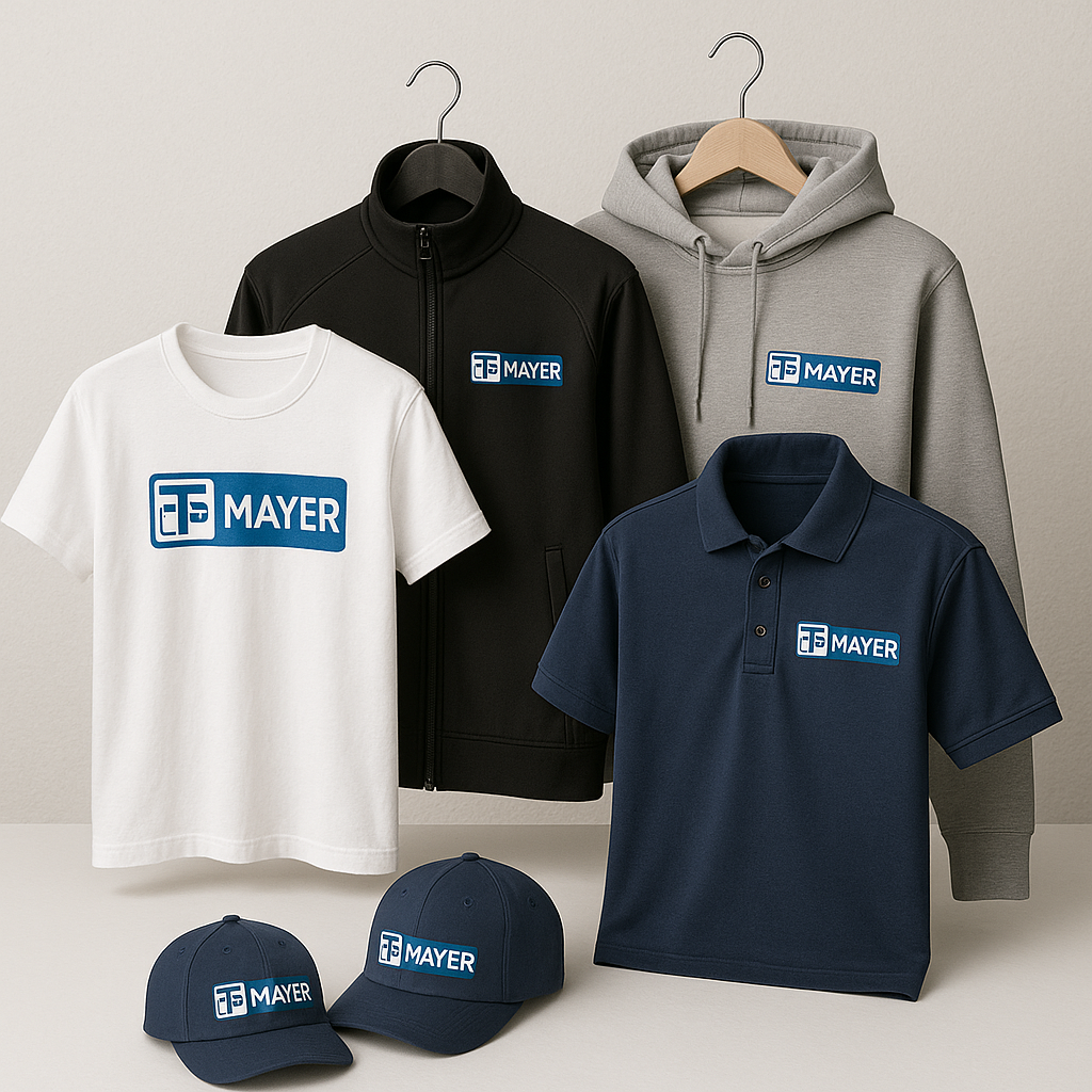 Bekleidung und Werbeartikel